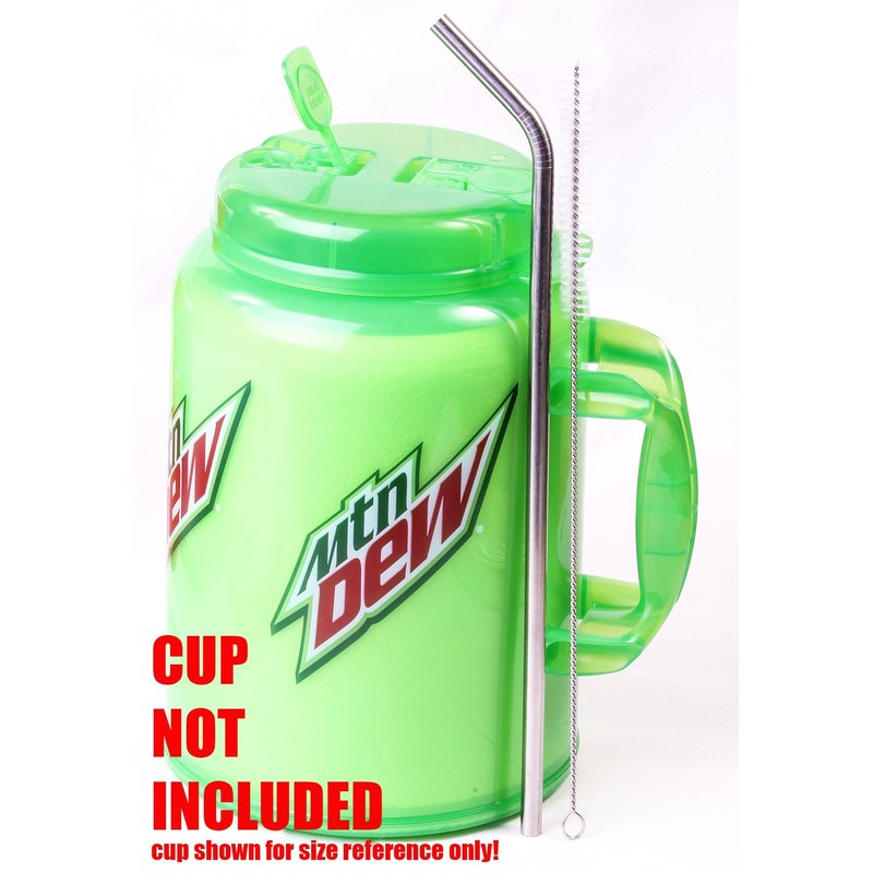 4 JUMBO 14" Stainless Steel 100 oz Straw + 4