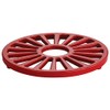 Tramontina Bestow Enameled Cast Iron Round Trivet, 7-inches, Red, Kitchen