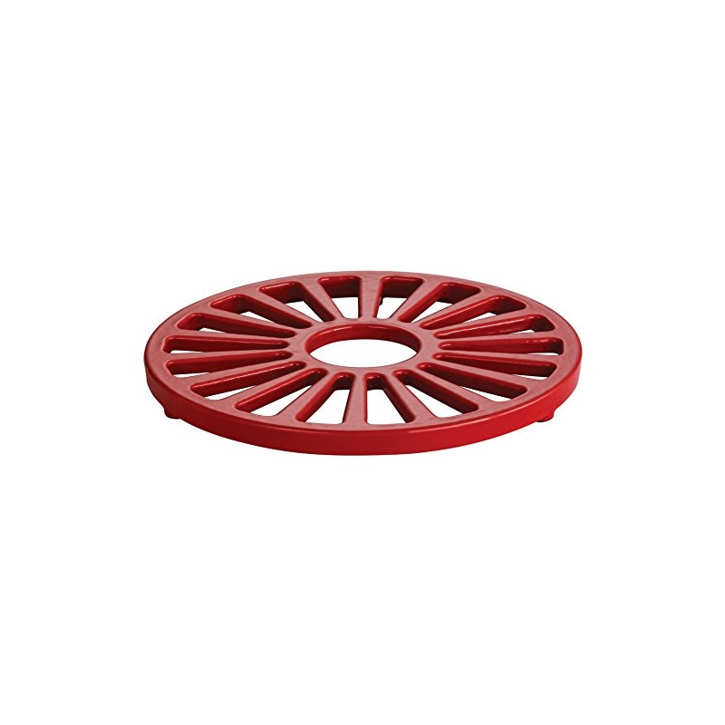 Tramontina Bestow Enameled Cast Iron Round Trivet, 7-inches, Red, Kitchen