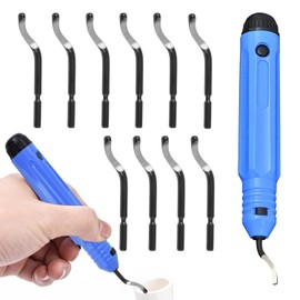 11Pcs Premium Deburring Tool Kit - Durable Hand Deburring Tool Set for Metal, Wood, and Plastic, Comfortable Handle, Ideal for Professional Use