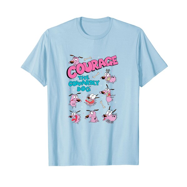 Ripple Junction x Courage the Cowardly Dog Moods Cartoon T-Shirt