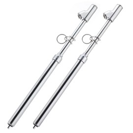 Truck Tire Pressure Gauge,Heavy Duty Pen Tire Gauge Range to 150PSI/10Bar,Dual Head Air Pressure Gauge - Pack of 2