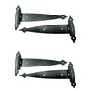 Harris Hardware 93F-HBE-4 Black Colonial Flush Surface Mount Strap Hinge