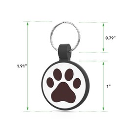 QR Code Cat Tag, Modifiable Pet Online Profile, Multiple Emergency Contact, Scannable QR Code, Instant Location Email Alert… (Black & Black, Small Breeds - 1")