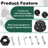 M3 115 Pcs Locknuts Metric Nylon Inserted Hex Lock Small