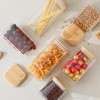 Homtop Glass Food Storage Containers with Lids 6 Pack(25oz/37oz/50oz), High