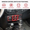 SQQP Center Console Window Control Switch Button Panel Cover Fit