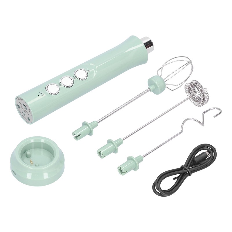 Electric Mixer ThreeSpeed USB Charging 1200mAh Battery Handheld Milk Frother