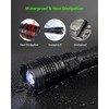Pluralla XHP70 Rechargeable LED Flashlights, 15000 High Lumens Flashlight, Super