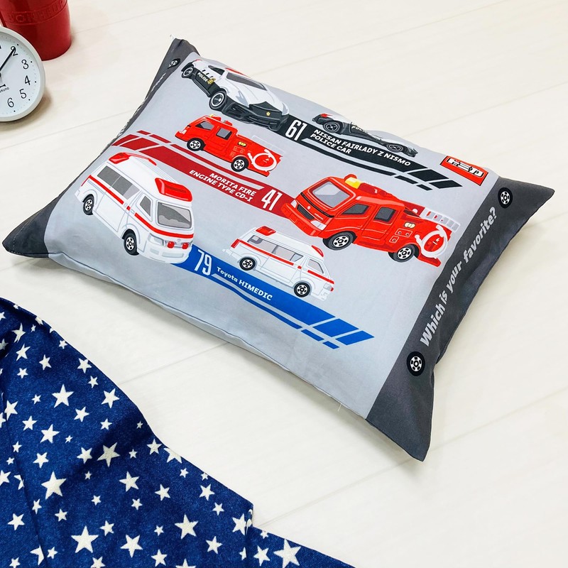 MORiPiLO Kids Pillowcase Cover, Low Profile, Tomyca Police Car, Fire