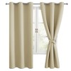 Hiasan Blackout Curtains for Bedroom, 42 x 63 Inches Length
