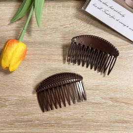 Hair Base Sponge Invisible Hair Clip Comb Bump It Up Volume False Hair Pads Styling Insert Hair Extensions Accessories Brown (AM Brown)