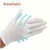 ROMAXO 2 Pairs 100% Cotton Moisturising and Protective Gloves Cotton