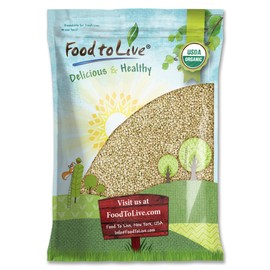 Food to Live Organic Buckwheat Groats, 15 Pounds – Whole Grain Buckwheat Seeds. Hulled, Non-GMO, Kosher, Raw, Vegan, Sirtfood. Buckwheat Cereal in Bulk, 1 pack, 240.0 Ounce