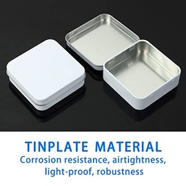 Estuche de almacenamiento pequeño sellado de metal para joyas, caramelos y preservativos