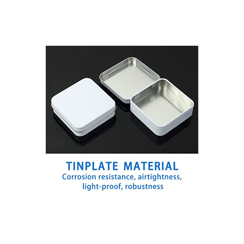 Estuche de almacenamiento pequeño sellado de metal para joyas, caramelos