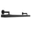 DYNAMI 3FT Black Stainless Steel Handrail,Wall Mounted Flat Rectangle Staircase