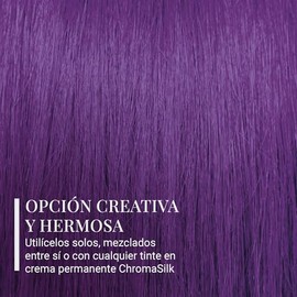 PRAVANA ChromaSilk VIVIDS Everlasting Smokey Violet, Tinte de Fantasía Semipermanente de Alta Intensidad, Color Vibrante Sin Amoníaco para Brillo Prof