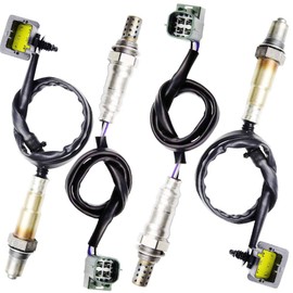 4x Oxygen O2 Sensor for 2004 2005 2006 Infiniti QX56 5.6L; 2004-2006 Nissan Titan 5.6L Upstream + Downstream