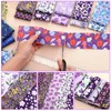 80 Pcs Cotton Fabric Roll up Fabric Strips Bundle 2.55