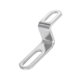 Partuto 20mm 30mm 0.8" 1.18" Motorcycle Exhaust Pipe Bracket Z Shape Muffler Mounting Clamp Stainless Steel Silver Tone Replacement