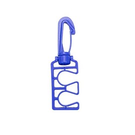 Scuba Choice Scuba Hose Clip Holder for Snorkeling & Diving, BCD Hose Snap Hook Attachment for Dive Gear and Accessories, Lightweight and Durable Clip Holder (Blue)