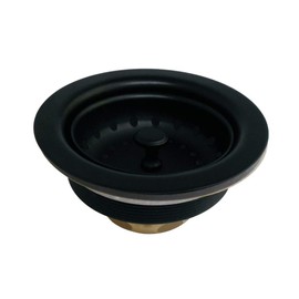 Kingston Brass K111BMB Tacoma Kitchen Sink Basket Strainer, Matte Black 4.44 x 4.44 x 2.5