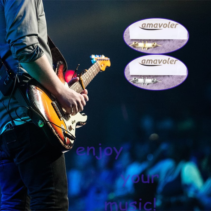 Amavoler Electric Guitar String Retainers Tree Standard Roller String Guides