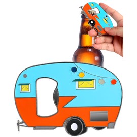 Buleens Magnetic Bottle Opener for Refrigerator, Cute Camper Lover, Outdoor Picnic Camping Fridge Bottles Opener for Beer Lovers