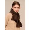 Prettystern Yak Wool and Lamb Wool Airy Knitted Scarf Winter
