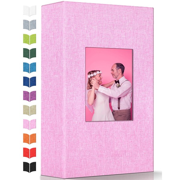 Photo Album 4x6 with 300 Pockets,Slip-in Picture Albums,Linen Cover Memory
