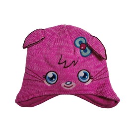 Poppet Winter Beanie for Kids, Stretchy Thermal Insulated Wolly 1-12 Years, Girls Cartoon Hats, Toddler Winter Beanie with Moving Ears Pressing Caps (as8, age, 1_year, 3_years, 1 - 3 Years)