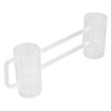 Beer Mug Acrylic Double Conjoined Beer Glass with Handle for