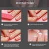 Cimenexe Square Press On Toe Nails Shiny Artificial Toenails Deep