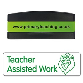 Stackable Teacher Assisted Work Pre Inked School Feedback Marking Stamper Stamp 44x13mm Primary Teaching Services