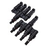 1 Pair Solar Y-Splitter 4-Way Photovoltaic 1000V DC 30A IP67-40...+125°C