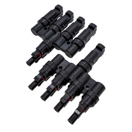 1 Pair Solar Y-Splitter 4-Way Photovoltaic 1000V DC 30A IP67-40...+125°C Plug Socket