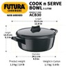 Hawkins/Futura Hard Anodised Cook and Serve Stewpot/Bowl, 3-Liter, 3.17 quarts,