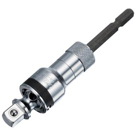 TOP EUA-3TK Universal Socket Adapter for Electric Drills, 0.37 inch (9.5 mm), 3/8, 40 V, Compatible with Electric Drills, Made in Japan