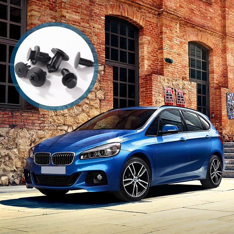 VooGenzek 200 PCS 6 Types Car Body Rivets Mounting Kit,