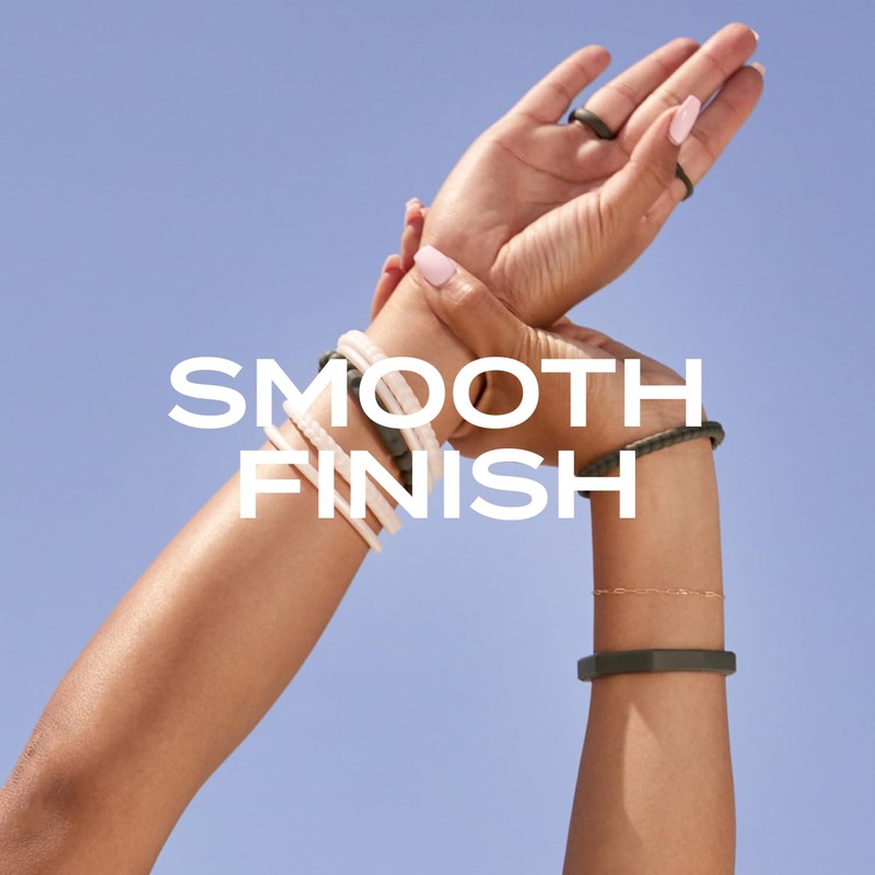 QALO Women's Rubber Silicone Ring, Strata Realtree Clinch Knot, Comfort