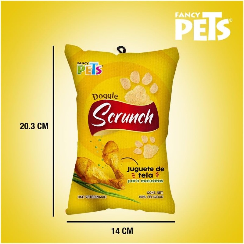 Fancy Pets Juguete para Perro Doggie Scrunch Pollo