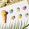 Lovely Bee Nail Art Charms Sitting on a Flower, 5-Piece Pack, 5 Types (WC7AA6C) / 네일아트 꽃에 앉은 사랑스런 꿀벌 파츠 5개입 5종 (WC7AA6C)