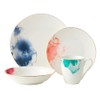 Premium Quality Fine China Dinnerware - Watercolour 4-Piece Set with