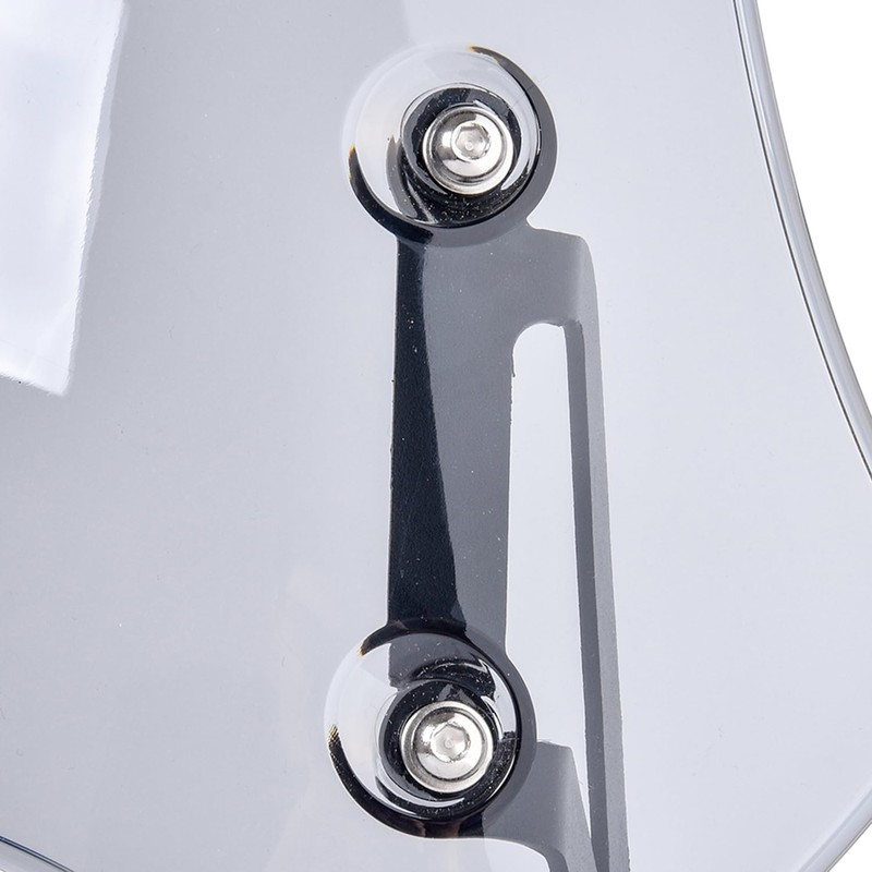 Motorcycle Windshield Deflector with Bracket Double Bubble Windscreen Fit for