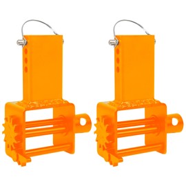 Trailer Stake Pocket Winch, Pack of 2 Heavy Duty Stake Pocket Winch 16200 Lbs Capacity and 5400 Lbs Load Limit for Flatbed Trailer Trucks Winches, Orange