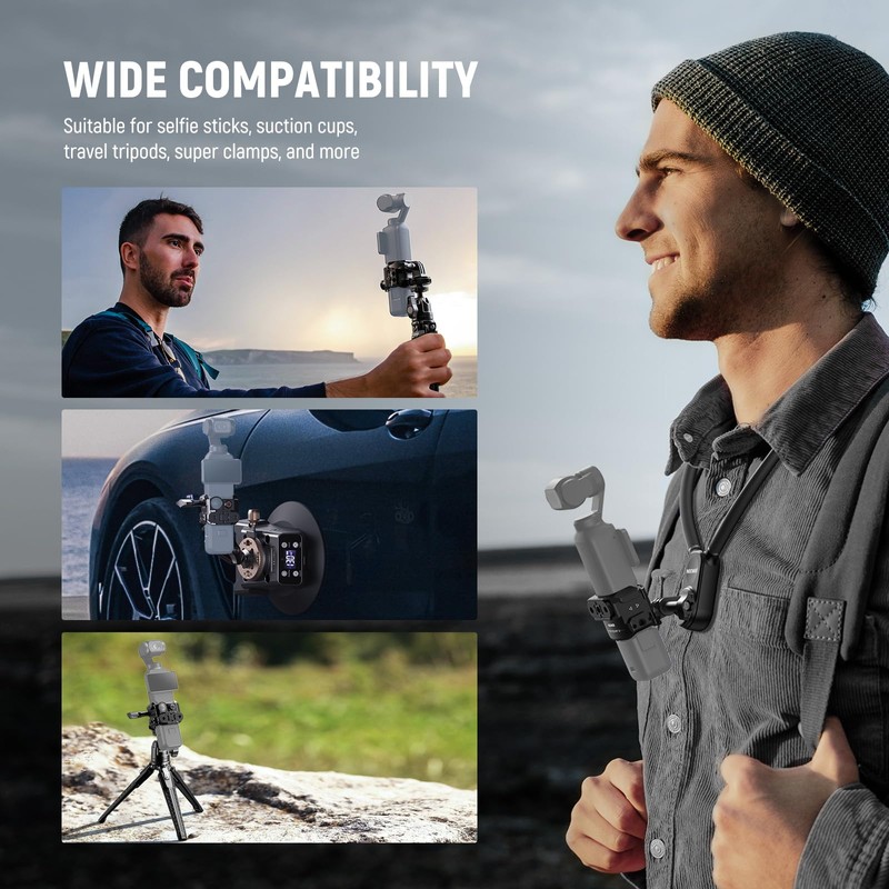 Neewer Pocket 3 Cage, Aluminum Alloy Gimbal Camera Video Recording