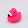 15PCS Cartoon Flamingo Rubber Squeeze Pink Flamingo Toys Floating Squeaky