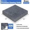 HOMERHYME Microfiber Cleaning Cloth, Premium 8 Pack Cleaning Towels, Lint-Free