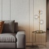 Fulesi Mid Century Globe Table Lamp, Modern 3 Lights Gold